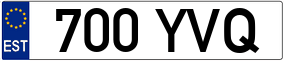 Trailer License Plate